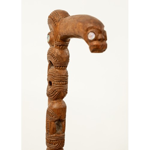 7 - Late 19th/Early 20th-Century Tokotoko, presented to Sir Cyril Newall

New Zealand 
Carved Wood & Pau... 
