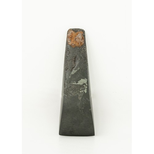 8 - Māori blade Toki or Adze, presented to Sir Cyril Newall

New Zealand 
Argillite
28cm long

This fine... 