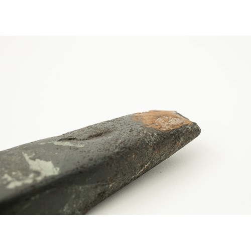 8 - Māori blade Toki or Adze, presented to Sir Cyril Newall

New Zealand 
Argillite
28cm long

This fine... 