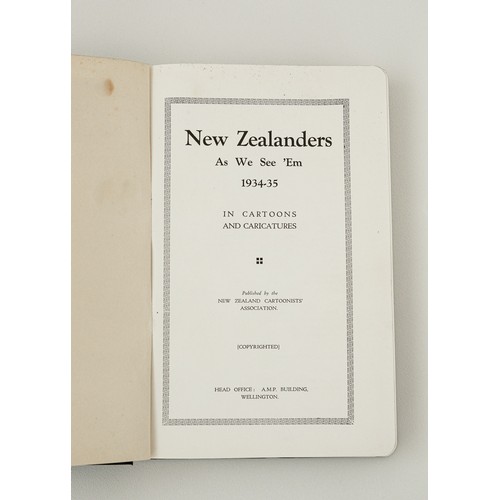 13 - 3 assorted comedic books relating to New Zealand to inc New Zealanders as we see 'em, published 1934... 