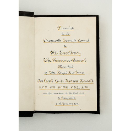 17 - 4 books all relating to New Zealand all with dedications to Cyrill Newall, to inc History of the Cou... 