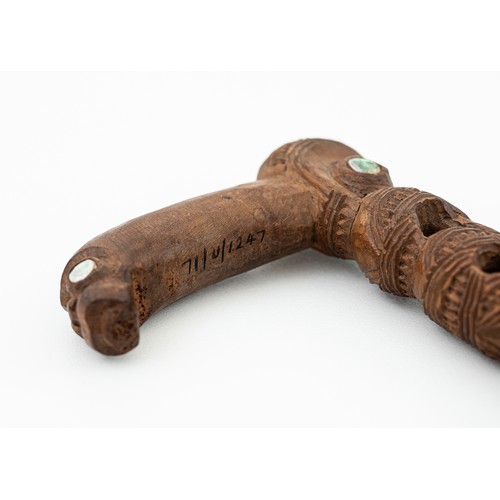 7 - Late 19th/Early 20th-Century Tokotoko, presented to Sir Cyril Newall

New Zealand 
Carved Wood & Pau... 