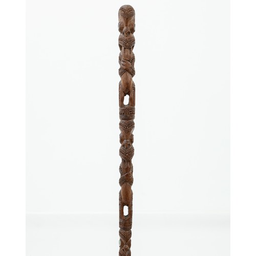 7 - Late 19th/Early 20th-Century Tokotoko, presented to Sir Cyril Newall

New Zealand 
Carved Wood & Pau... 