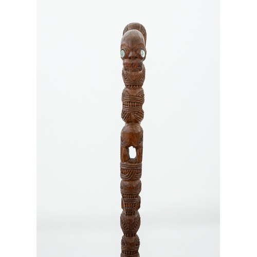 7 - Late 19th/Early 20th-Century Tokotoko, presented to Sir Cyril Newall

New Zealand 
Carved Wood & Pau... 