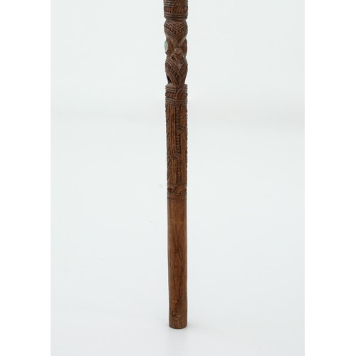 7 - Late 19th/Early 20th-Century Tokotoko, presented to Sir Cyril Newall

New Zealand 
Carved Wood & Pau... 