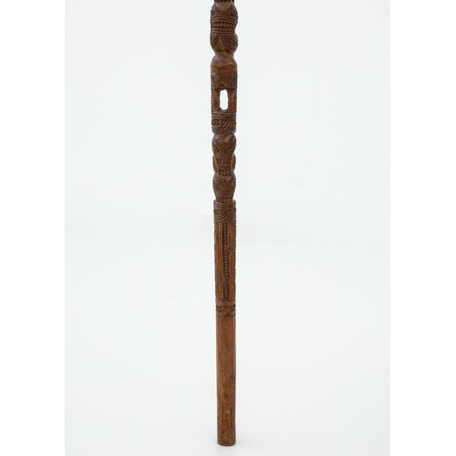 7 - Late 19th/Early 20th-Century Tokotoko, presented to Sir Cyril Newall

New Zealand 
Carved Wood & Pau... 