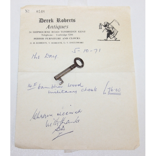 33 - An antique camphorwood two over one chest of drawers with recessed brass campaign handles and bracke... 