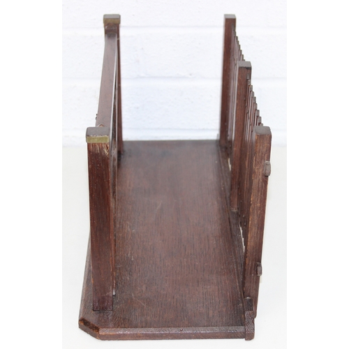 276 - Vintage wooden novelty magazine/paper rack formed as a farmgate with picket fence, 49cm x 18cm x 21c... 