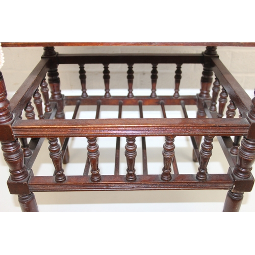 103 - An early or mid 20th century oak chair bearing military mark to underside and an antique mahogany pi... 