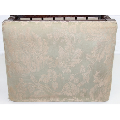 103 - An early or mid 20th century oak chair bearing military mark to underside and an antique mahogany pi... 