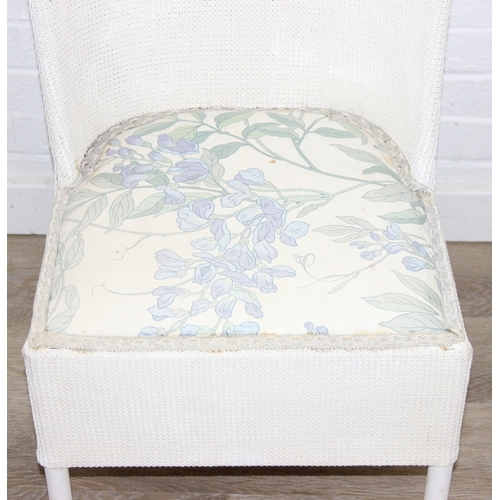 79 - Four items of vintage furniture or woodenware to inc a green painted industrial style stool, a Lloyd... 