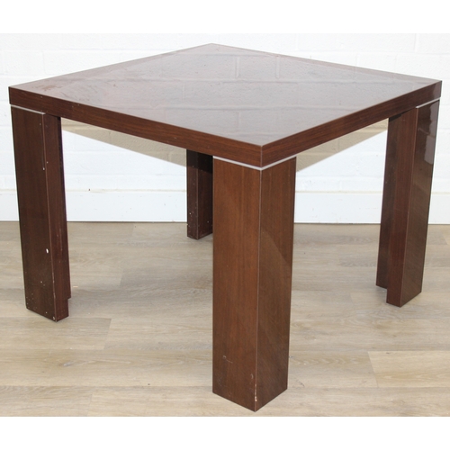 72 - A modern Italian made side table believed by ALF Italia from the Capri range but unmarked, 70cm x 70... 