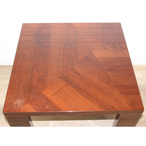 72 - A modern Italian made side table believed by ALF Italia from the Capri range but unmarked, 70cm x 70... 