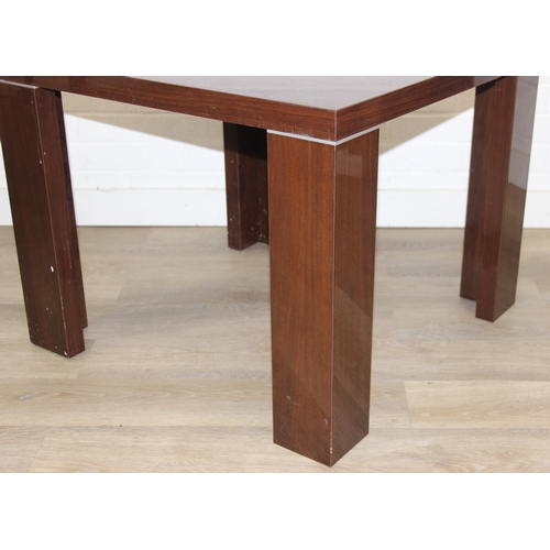 72 - A modern Italian made side table believed by ALF Italia from the Capri range but unmarked, 70cm x 70... 