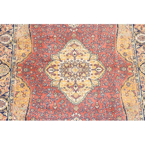 208 - A vintage Heriz style rug of red ground, 150cm x 100cm