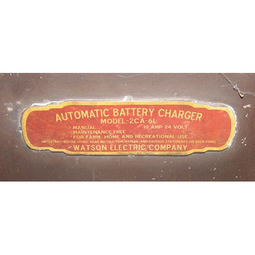 283 - A modern industrial style painted metal wall cabinet with inset clock, the dial marked for J. Pascal... 