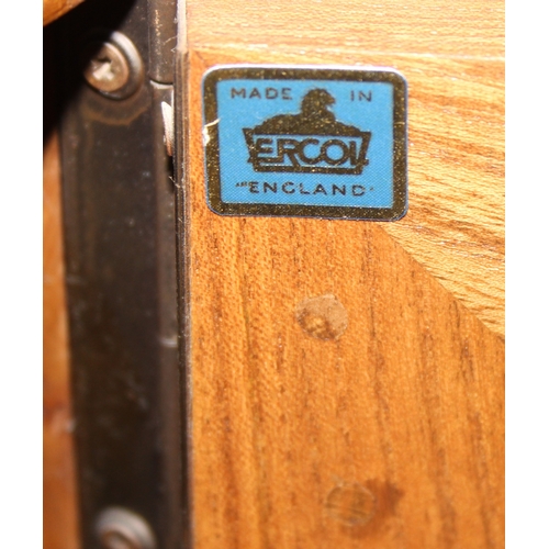 1 - A retro Ercol Windsor model 468 sideboard, three cupboards over two drawers, blonde finish, 128cm x ... 