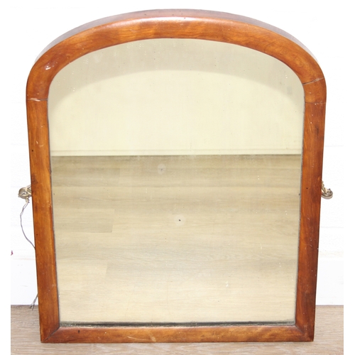 45 - A small oak wall mounted cupboard and shelf unit, early 20th century, 58cm x 15cm x 60cm and a wall ... 