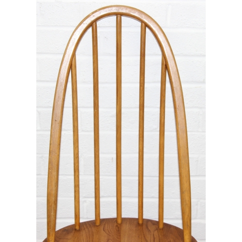 24 - A set of four Ercol Quaker high hoop back dining chairs, blonde finish, gold label, each 96cm tall