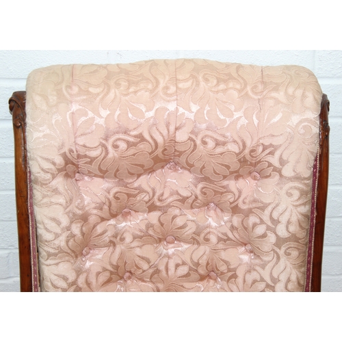 199A - An antique piano stool with lift up lid and boxwood inlay, later top and a Victorian low chair with ... 