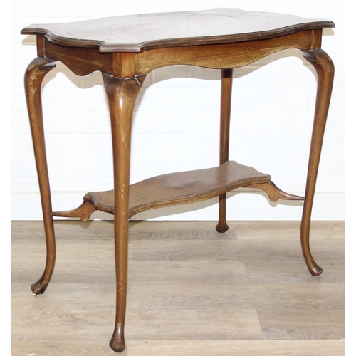 101 - An Edwardian octagonal topped mahogany table, stamped for Joslins of Colchester under, and a further... 