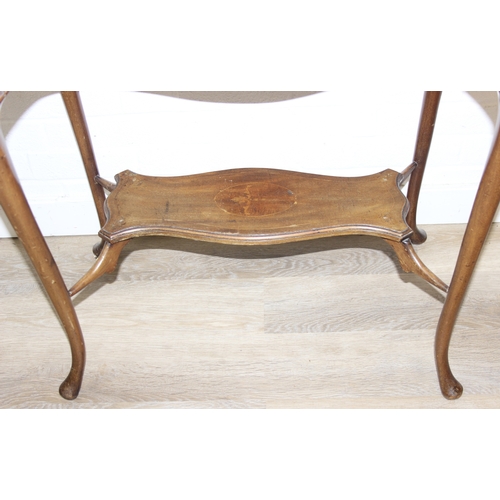 101 - An Edwardian octagonal topped mahogany table, stamped for Joslins of Colchester under, and a further... 