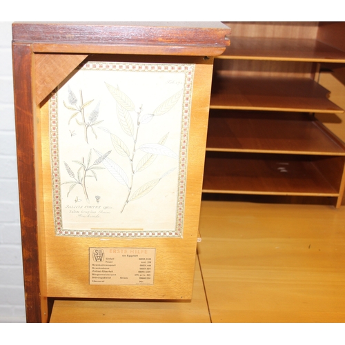 16 - 'Hausbüro' by Schreibmayr of Germany - an unusual retro mid-century fold out desk or bureau with var... 