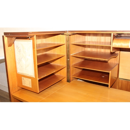 16 - 'Hausbüro' by Schreibmayr of Germany - an unusual retro mid-century fold out desk or bureau with var... 