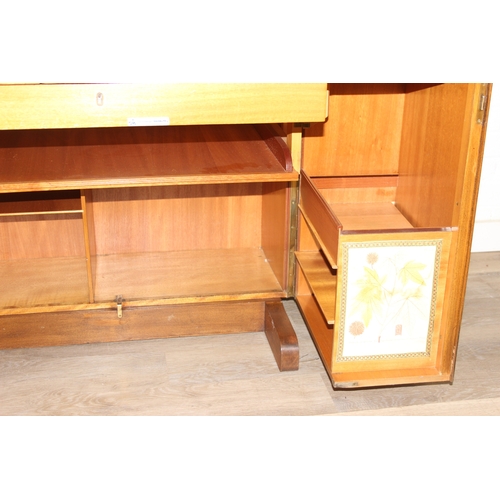 16 - 'Hausbüro' by Schreibmayr of Germany - an unusual retro mid-century fold out desk or bureau with var... 