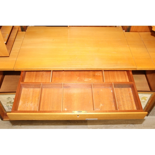 16 - 'Hausbüro' by Schreibmayr of Germany - an unusual retro mid-century fold out desk or bureau with var... 