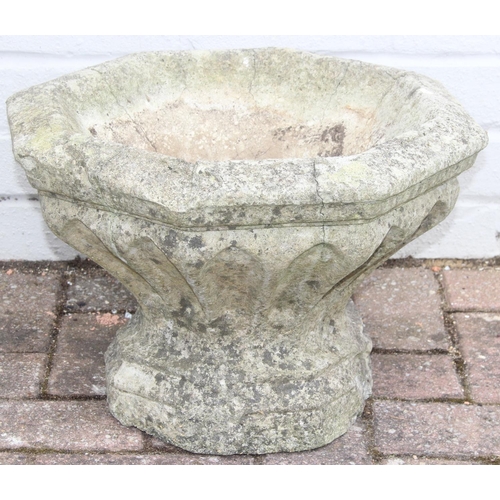 320 - Two antique garden urns, the largest 52cm diameter x 67cm tall [2]