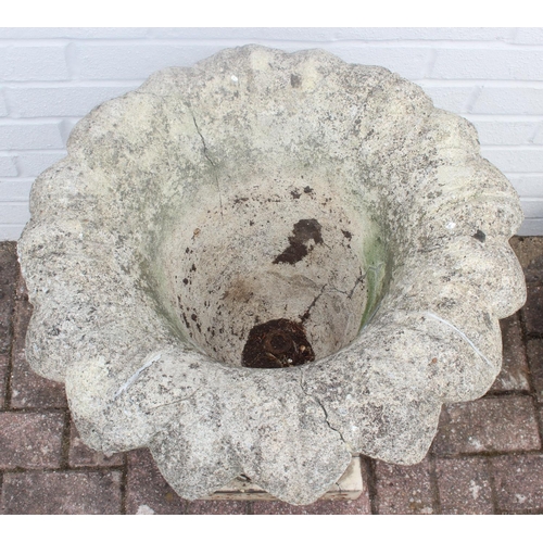 320 - Two antique garden urns, the largest 52cm diameter x 67cm tall [2]