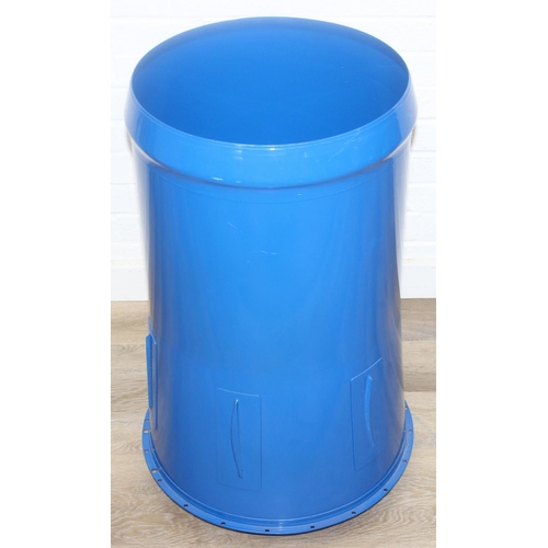 199G - A modern metal aeroplane engine cowling, blue painted metal finish, would make an ideal table base w... 