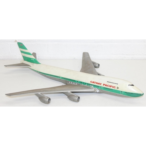 683 - Model of a Boeing 747-267B built by Skyland Models with Cathay Pacific livery, 69cm x 61cm