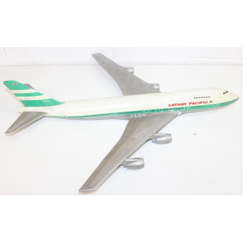 683 - Model of a Boeing 747-267B built by Skyland Models with Cathay Pacific livery, 69cm x 61cm