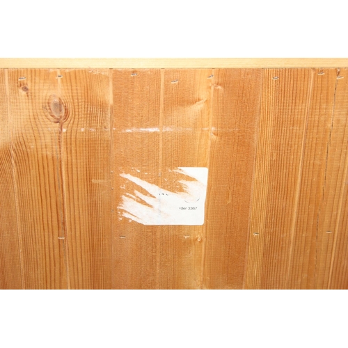 50 - A modern pine two over four chest of drawers with bun handles, 90cm x 40cm x 103cm, one of two in th... 