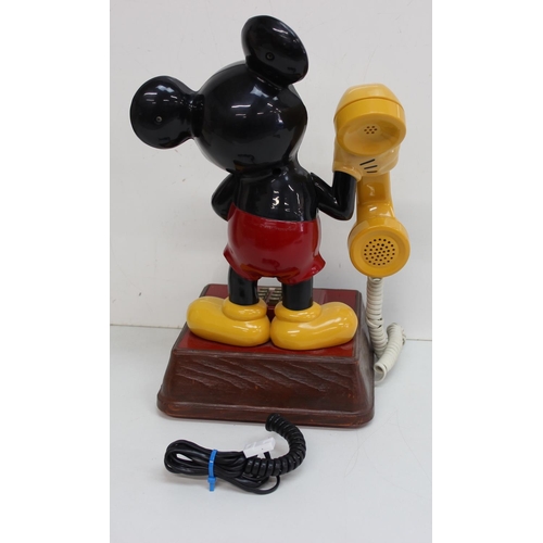 685 - 1976 Mickey Mouse push button phone, complete with box, manual and booklet. Model TMIF 8000 by Deco-... 
