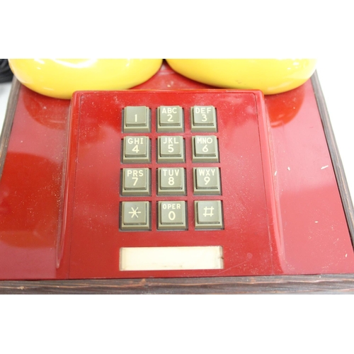 685 - 1976 Mickey Mouse push button phone, complete with box, manual and booklet. Model TMIF 8000 by Deco-... 