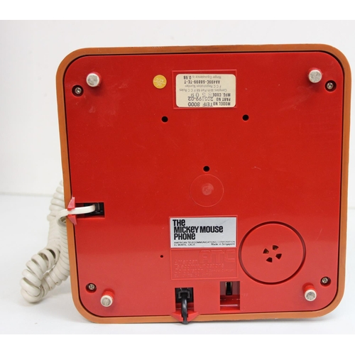 685 - 1976 Mickey Mouse push button phone, complete with box, manual and booklet. Model TMIF 8000 by Deco-... 