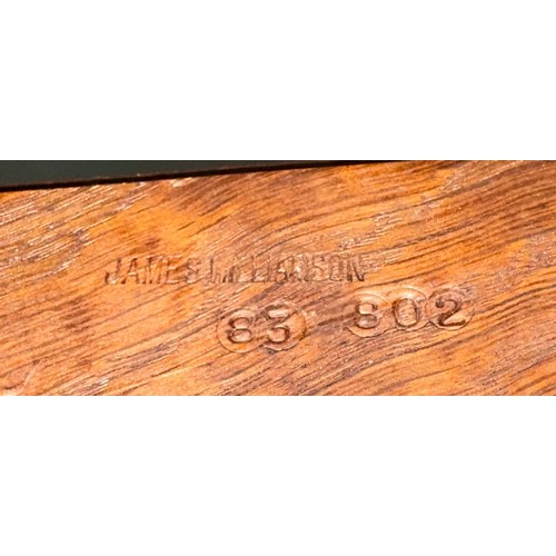 53 - James Williamson (believed to be for Timbertops Thurmaston), a vintage oak or elm spinning wheel, st... 