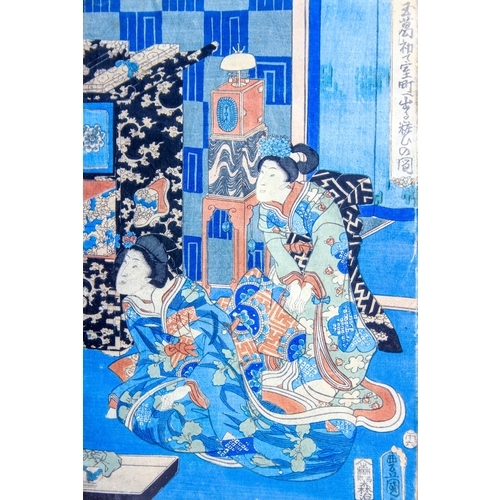 After Utagawa Kunisada (1786-1864) Japanese woodblock print The First ...