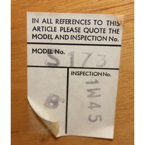 9 - Retro Stag dressing table with five drawers and triple mirror, approx 152cm x 48cm x 128cm