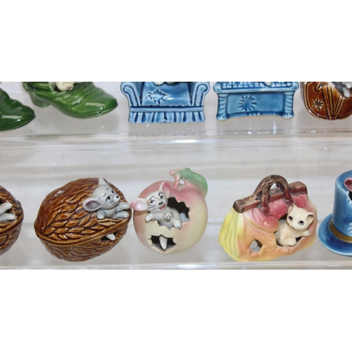 1577 - Qty of vintage Napco Ware style ornaments to incl mice, rabbits and cats