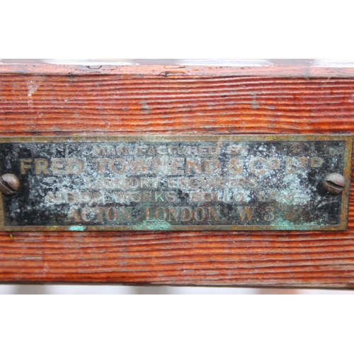 330 - A vintage laundry bag holder by Fred Townend of Acton, now ideal for use as an outdoor event bin bag... 