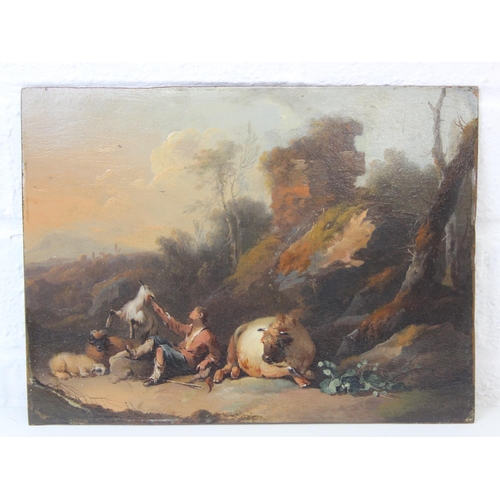 350A - Attributed to Christian Wilhelm Ernst Dietrich (German, 1712-1774) - an 18th century oil on copper d... 