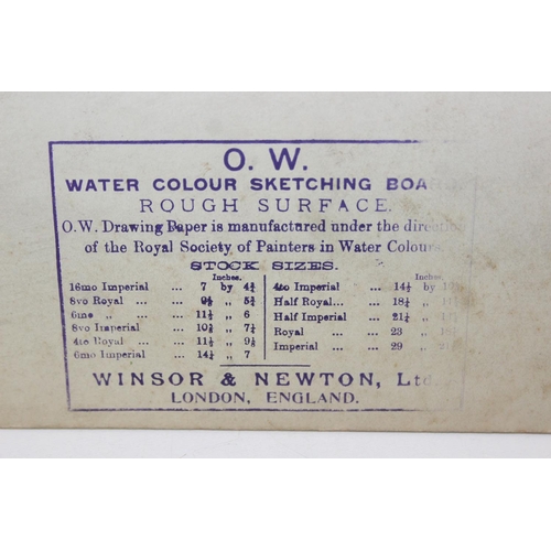 375 - John Pedder R.I. (British, 1850-1929)
watercolour on paper mounted on board depicting sheep and cows... 