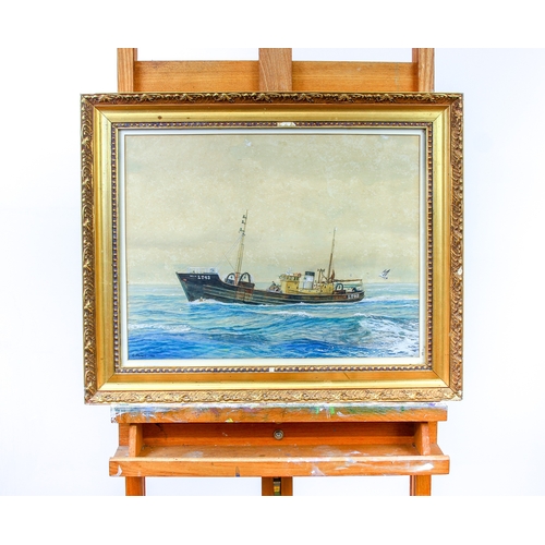 403 - C. Holmes (20th century)Watercolour of the fishing boat 