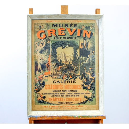417 - An original antique Musee Grevin advertising poster ' Musee Grevin, 10, Bould. Montmartre - Catastro... 