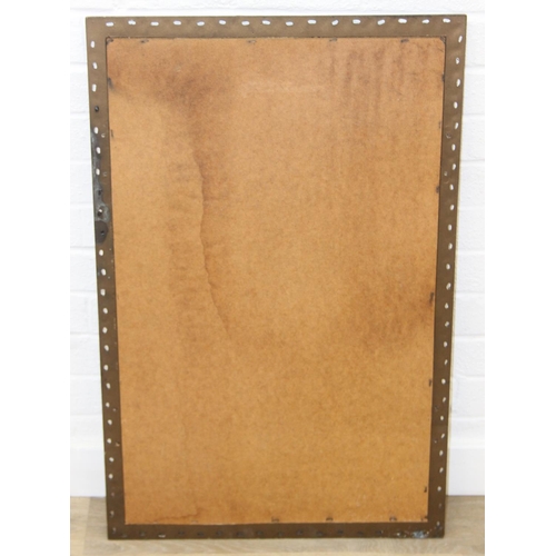 424 - A vintage decorative gilt framed wall mirror, marked 