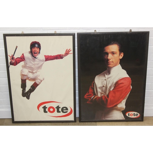 436 - Two Frankie Dettori related posters advertising Tote, each 88cm x 63cm, framed [2]